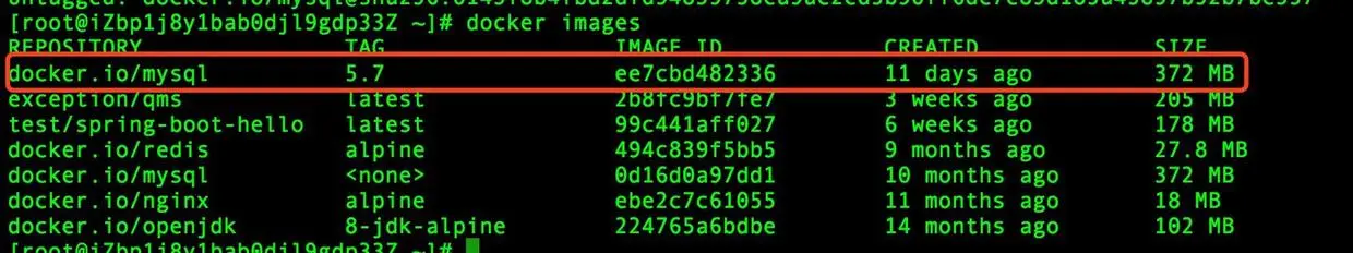 Docker 查看镜像信息