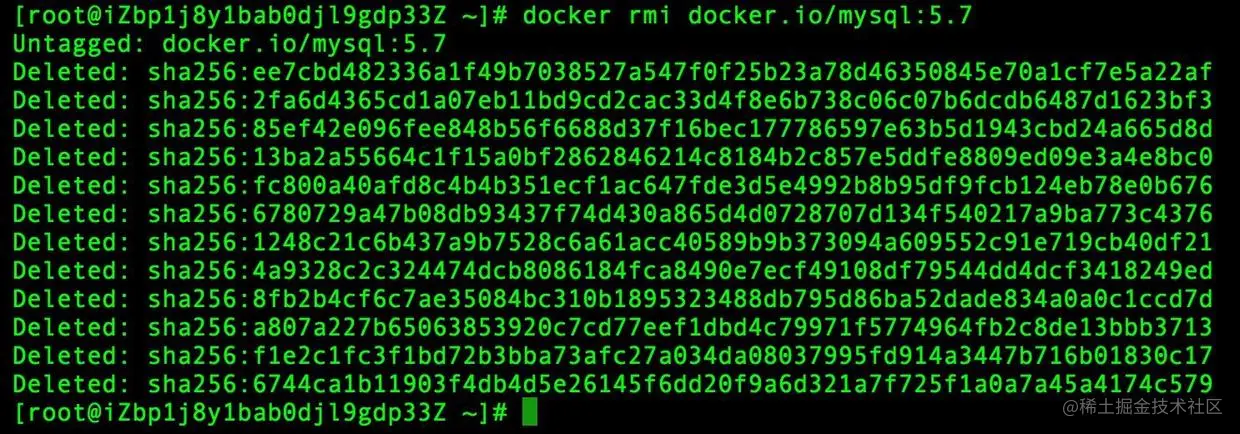 Docker 删除镜像