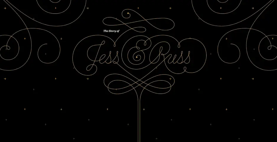 Free Jess & Russ Wedding Website Example