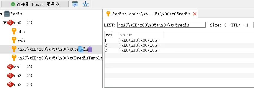 RedisTemplate测试数据