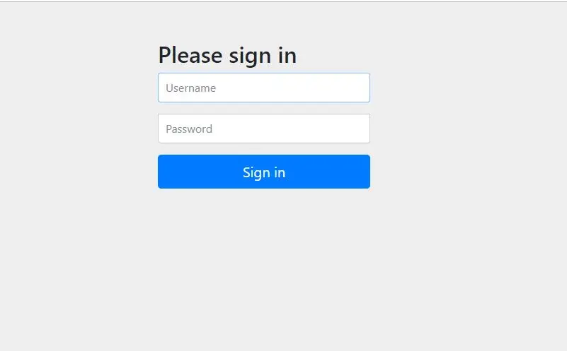 springSecurity登录界面