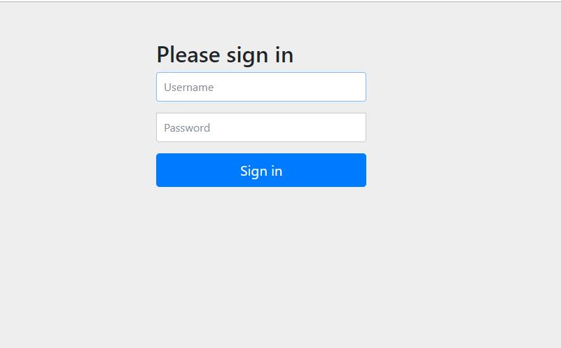 springSecurity登录界面
