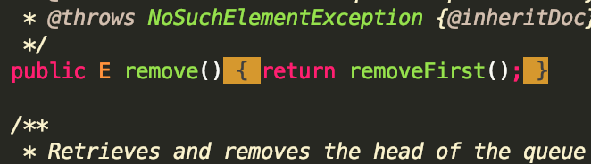 ArrayDeque中的remove方法