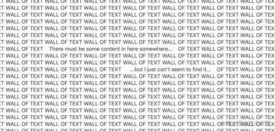 Nobody likes a wall of text