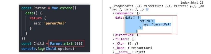 parentVal有、childVal没有