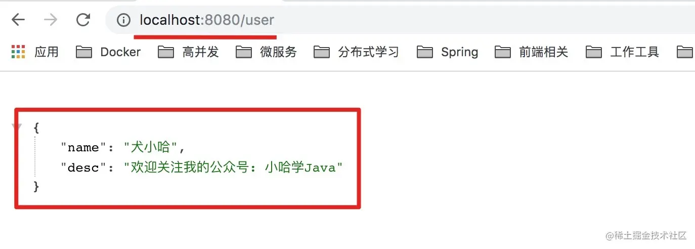 请求 /user 接口