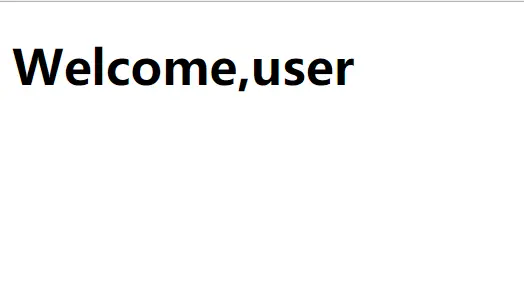 正确的/user页面