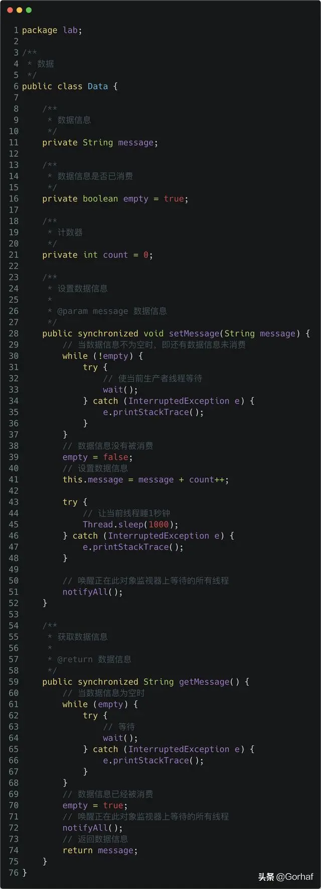 “全栈2019”Java多线程第二十六章：同步方法生产者与消费者线程