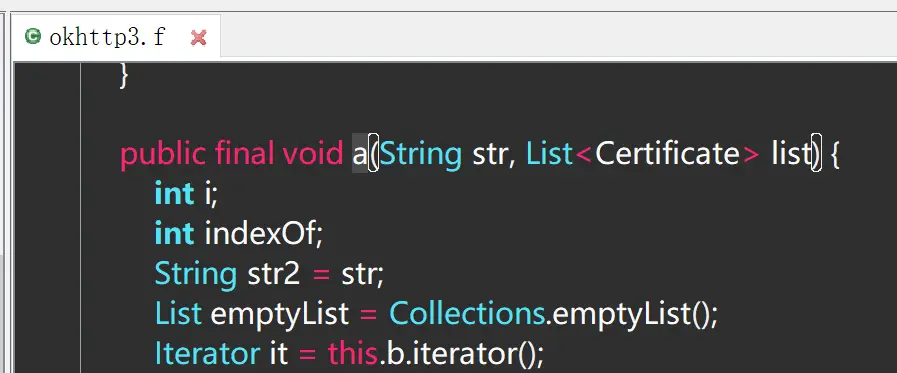 反编译检测代码-混淆后