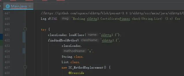 修改JustTrustMe对okhttp3的证书检测Hook