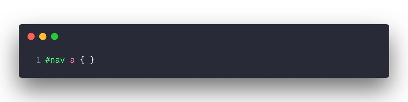 后代选择器示例