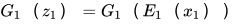 G_1 （z_1）= G_1 （E_1 （x_1））