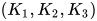 (K_{1},K_{2},K_{3})