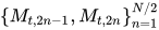 \left \{ M_{t,2n-1},M_{t,2n} \right \}_{n=1}^{N/2}