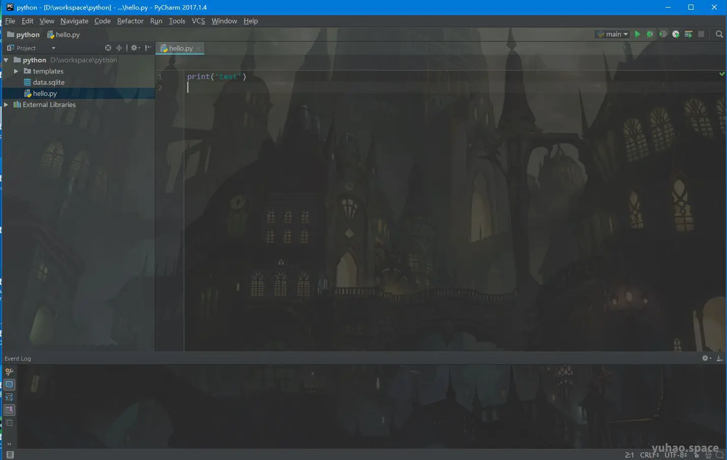 Background result screen