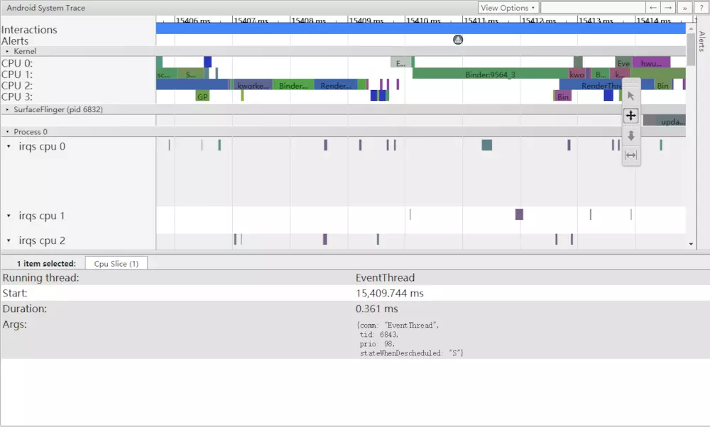正常的UI以及EventThread