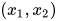 (x_1, x_2)