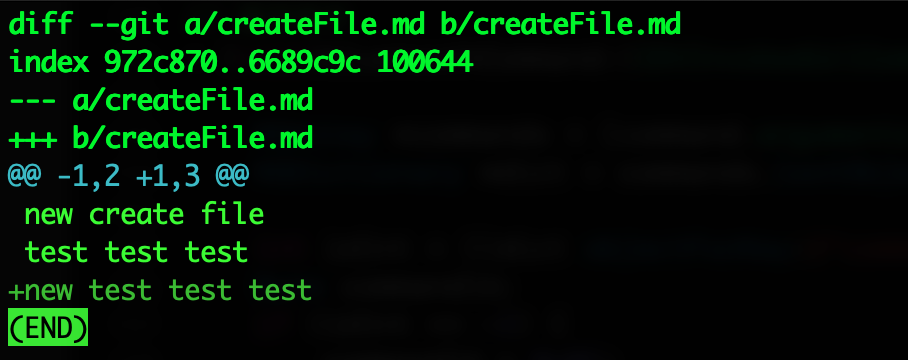 git diff