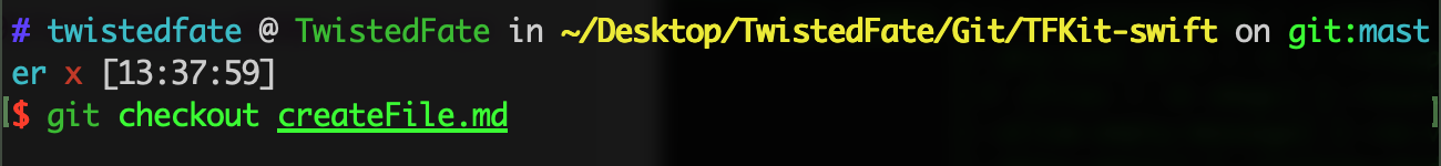 git checkout <filename>