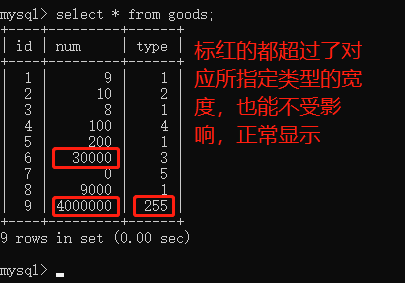 字段值字符数超过指定类型宽度