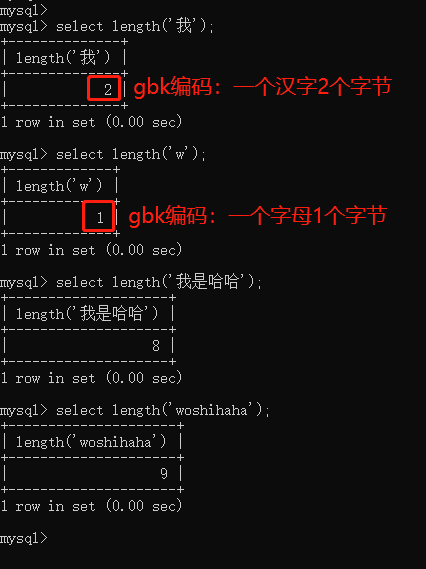 查字符串存储长度