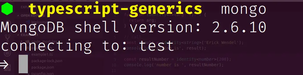 Entering em MongoDB database