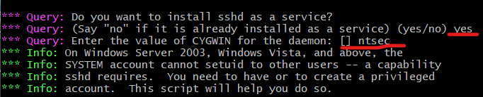 sshd-as-service-ntsec