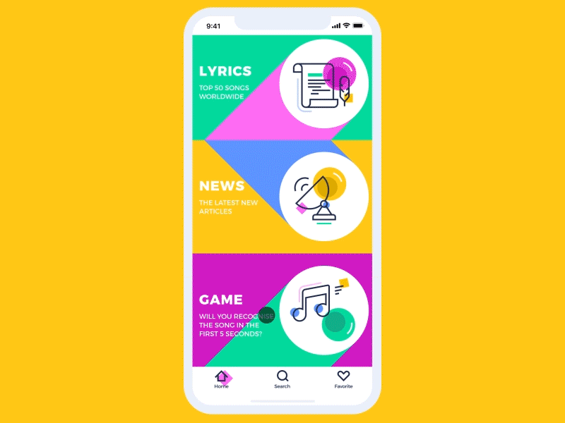 Music News App动画