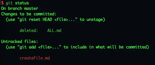 git status