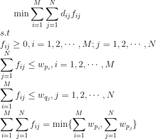 线性规划表达式