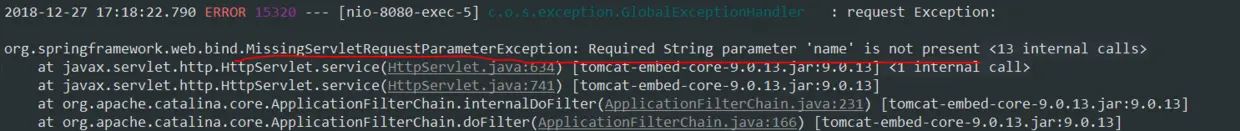 参数'name'不存在