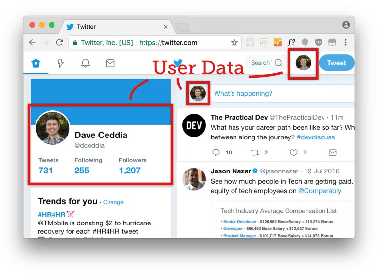 Twitter user data