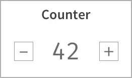 Counter component