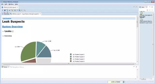 可以通过MAT工具来打开导出的hprof文件 可以通过MAT工具来打开导出的hprof文件