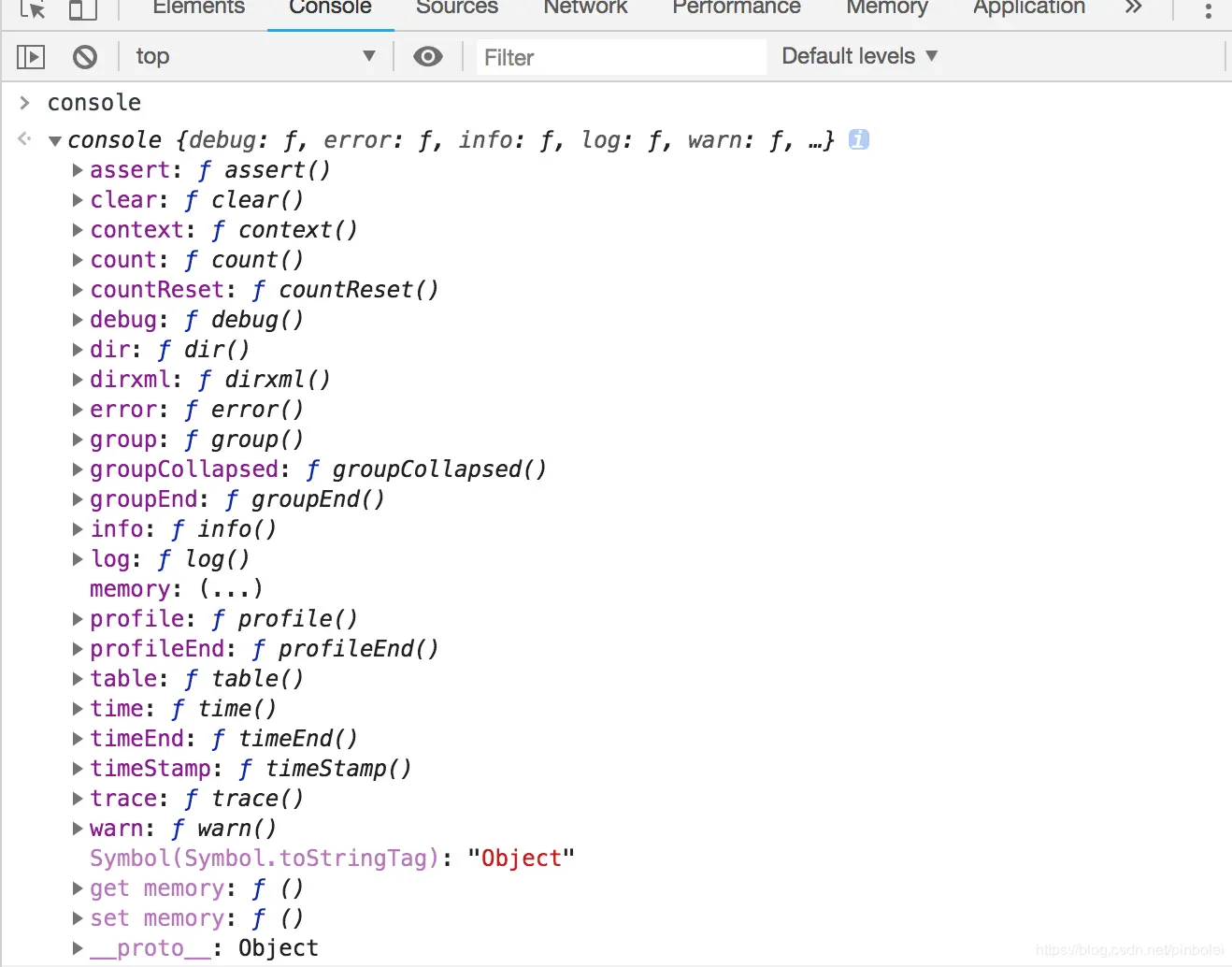 console提供的方法