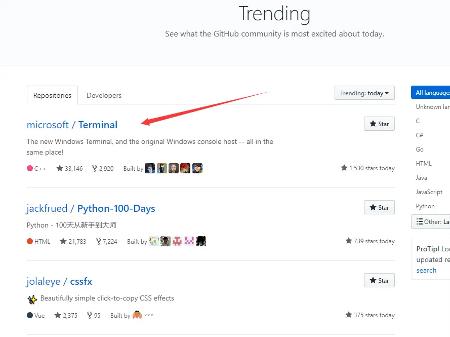 github-Trending