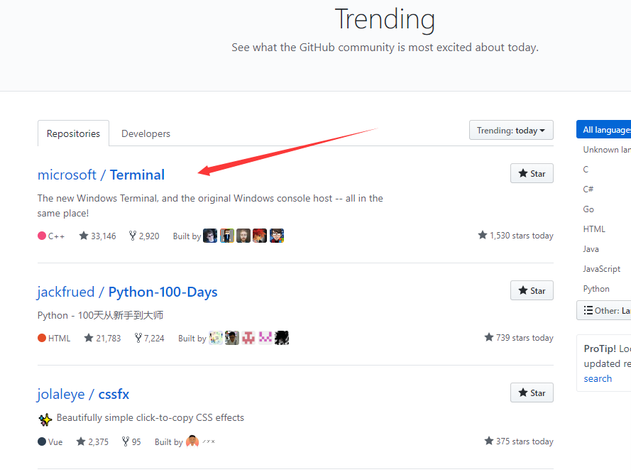 github-Trending