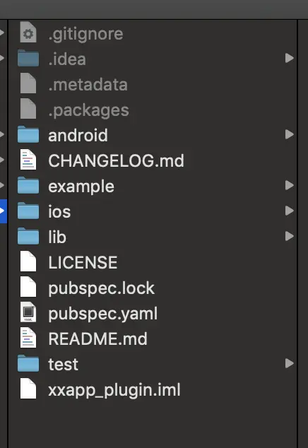 Flutter Plugin工程目录