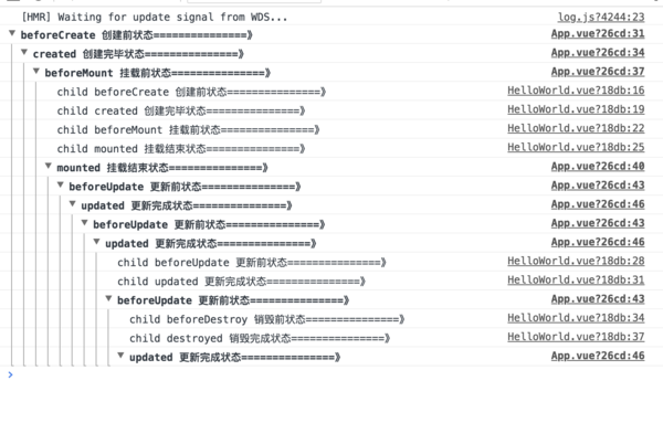 当销毁子组件的时候