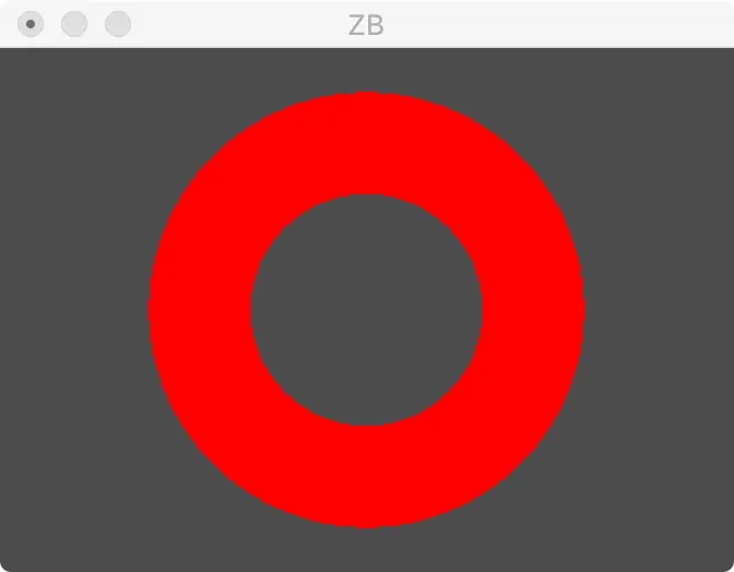 平面着色器渲染甜甜圈效果图