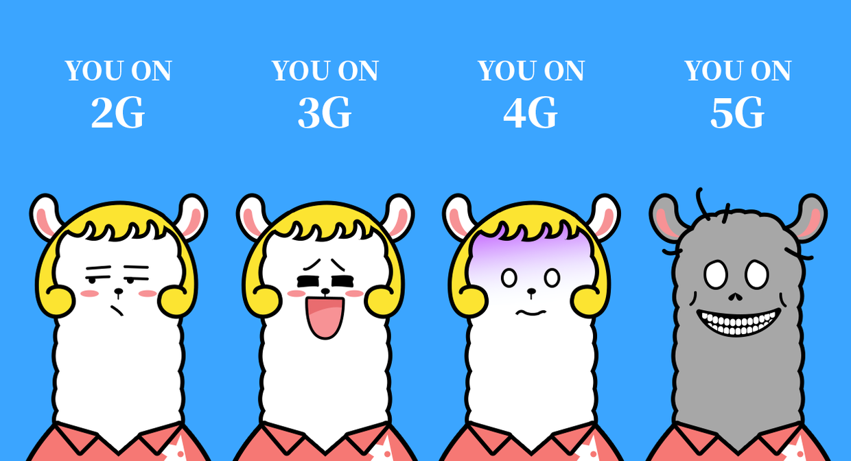 历届网络更新换代的速度体验