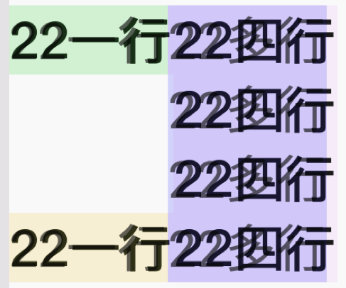 单行和多行对齐