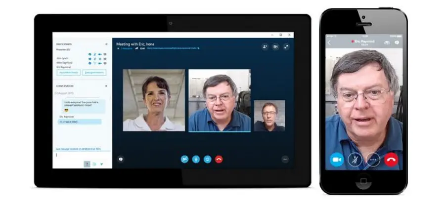 Skype视频聊天界面