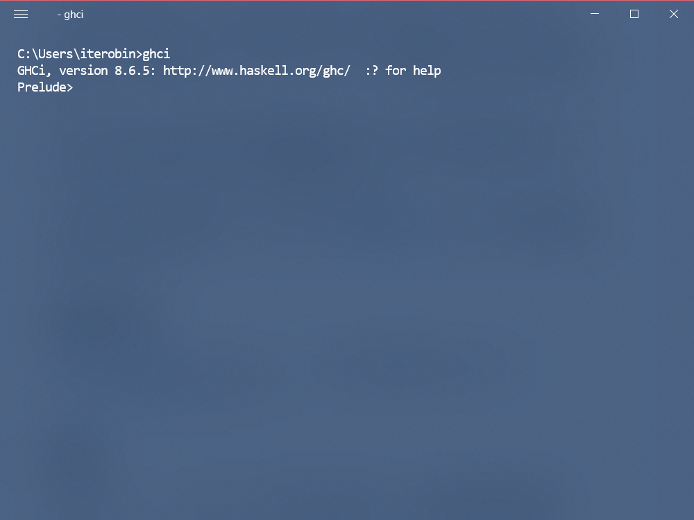 ghci启动