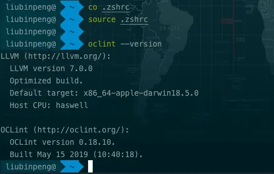 OCLint-验证安装成功