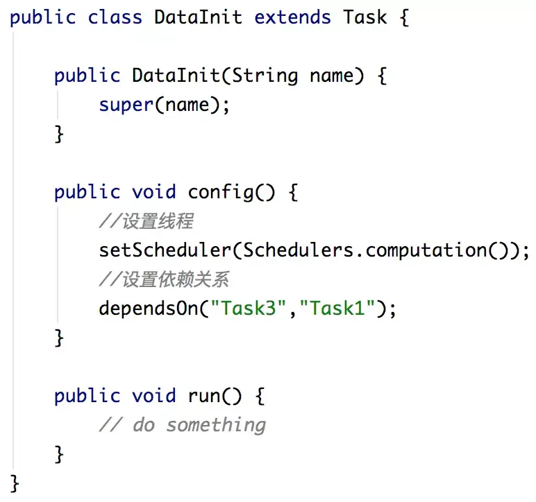 初始化 Task 示例