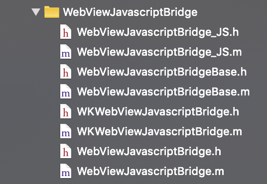 WebViewJavaScriptBridge目录结构