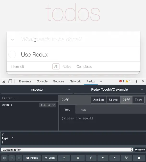 Redux 调试工具示例