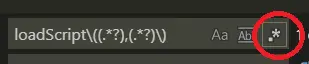 你需要通过选中此选项启用RegEx