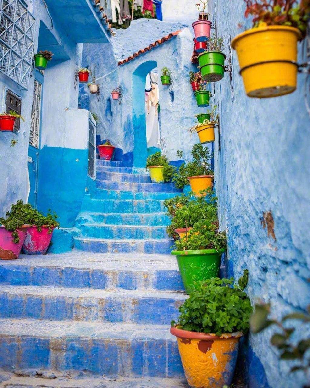 摩洛哥蓝色小镇